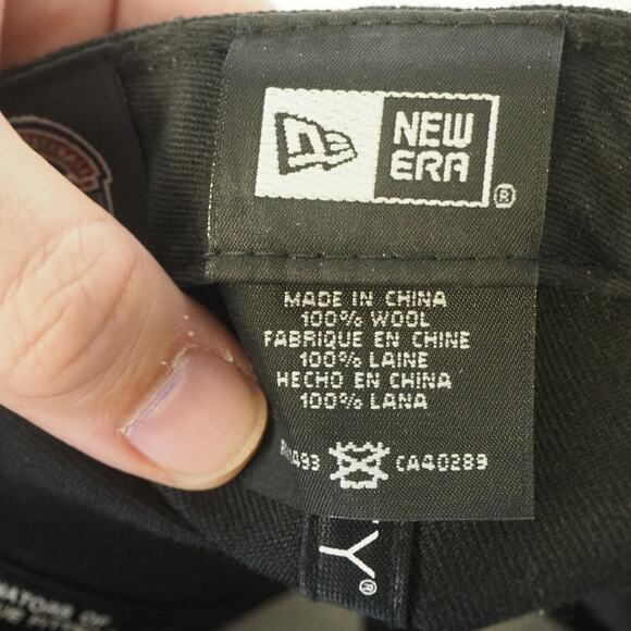 Syracuse Chiefs New Era 59Fifty 100% Wool Flat Brim Fitted Hat Sz 7 - Picture 7 of 8